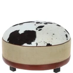 Luxurious Leather Footrest/Stool Multi: M-18926