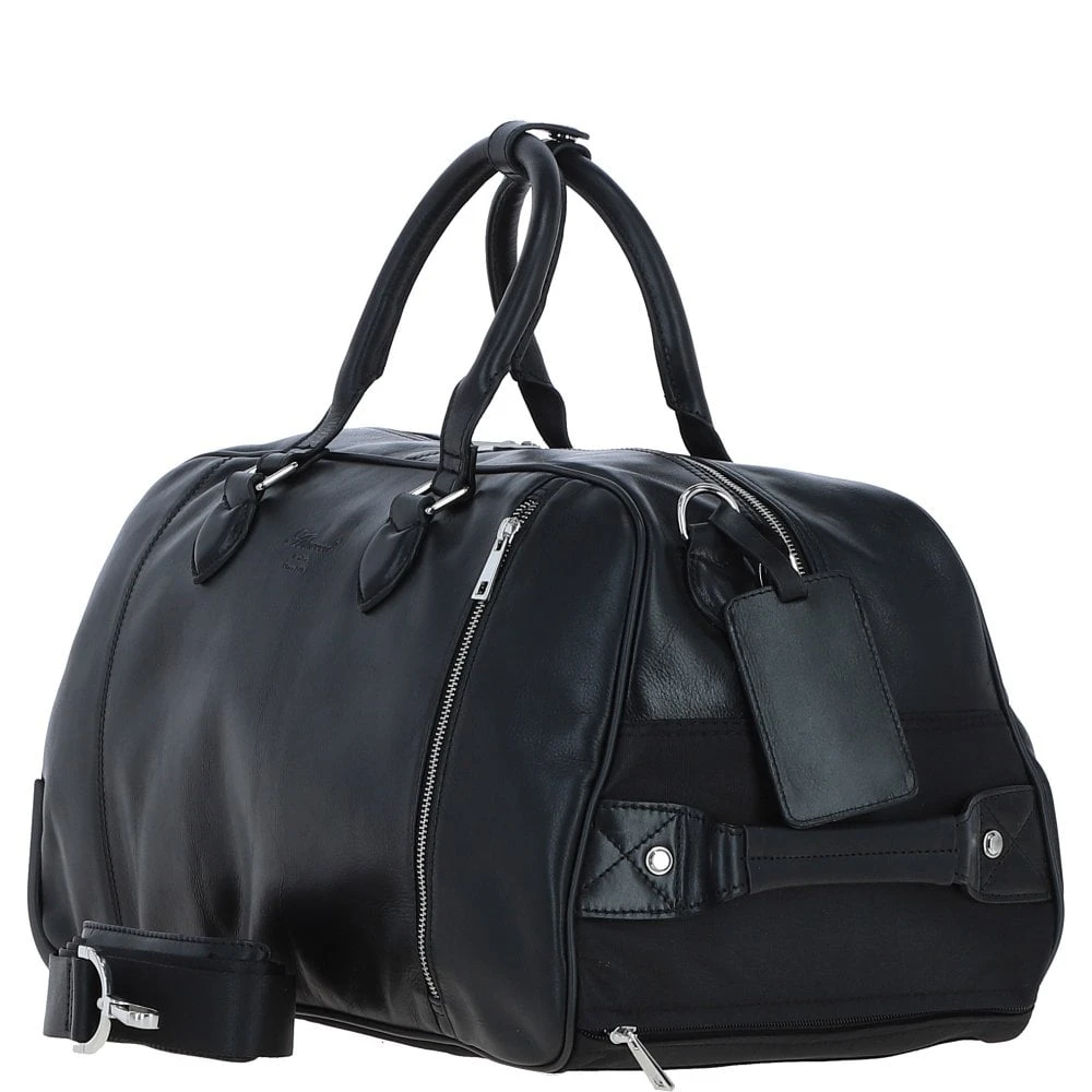Luxurious Leather Wheeled Duffle Bag Black: Pl-50 - Image 6