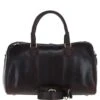 Luxury Leather Duffle Bag With Detachable Strap Brown: Pl-47