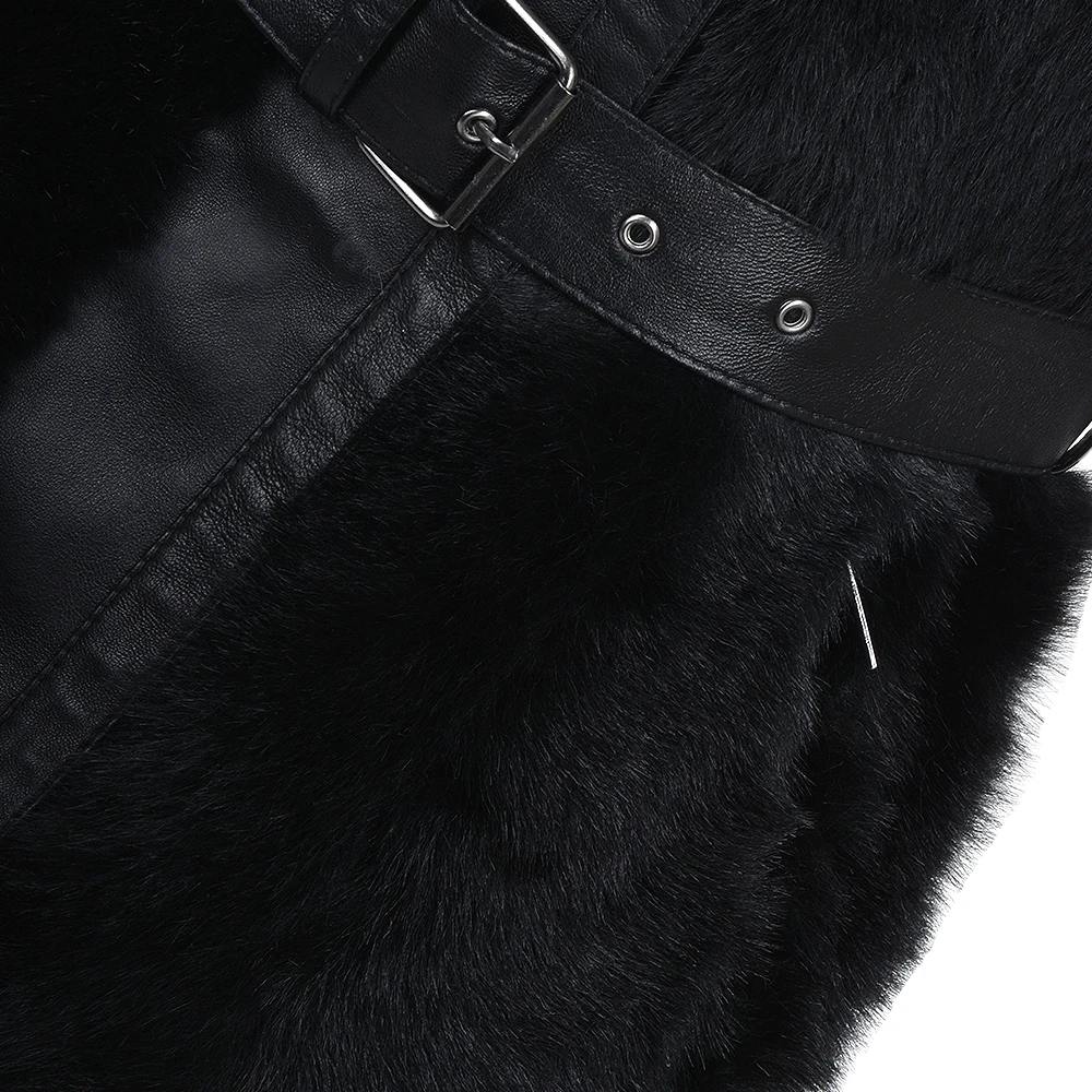 Luxury Shearling Gilet Black: Catiyana - Image 4