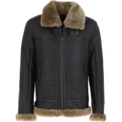 Luxury Shearling Pilot Jacket Ginger : Ke-271