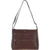 Lxlove Croc Print Leather Shoulder Bag Brandy/croc: MC3
