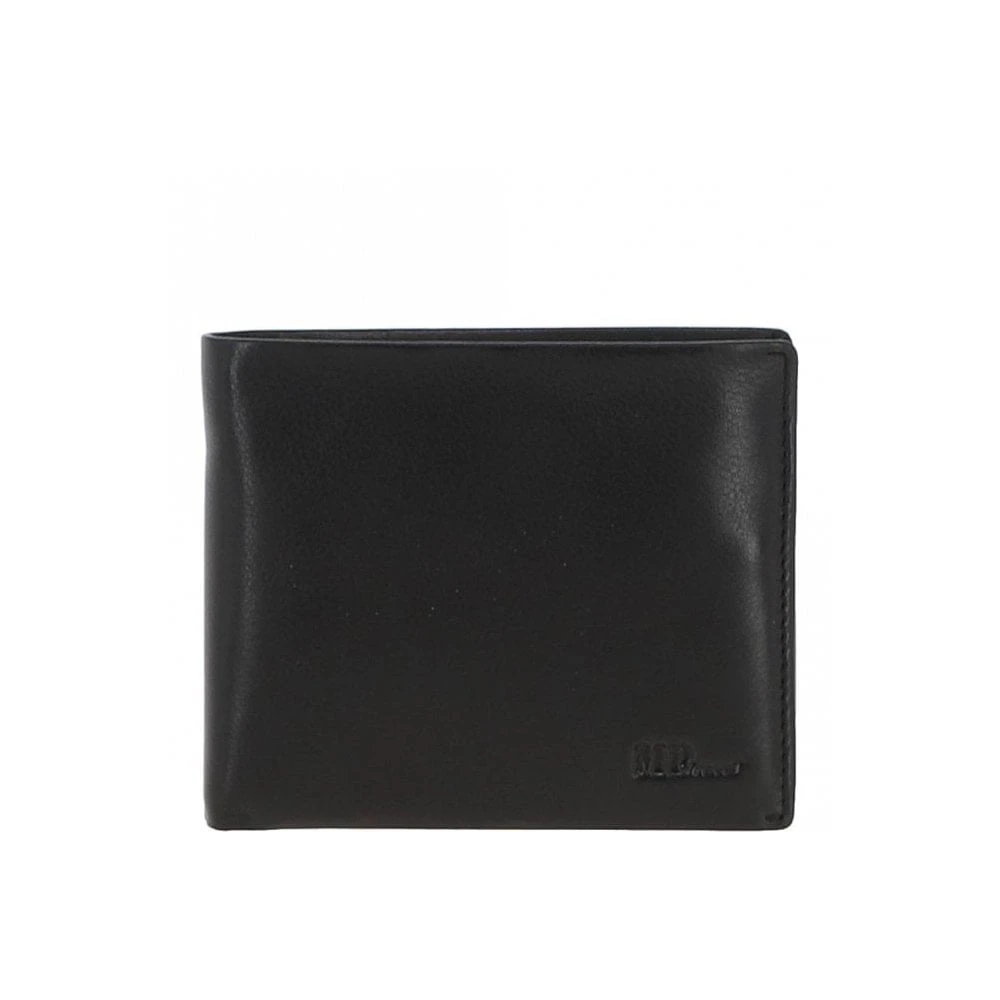 Luxury Leather Wallet Black: MP B21PO50
