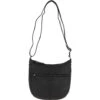 Medium Dipped Leather Saddle Bag Black: R-13