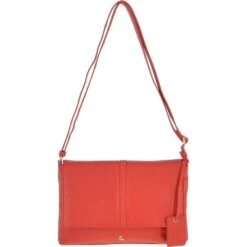 Medium Leather Shoulder Bag Mandarin: 62551