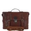 Medium Leather Work Briefcase Tan/brown : 4554