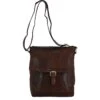 Medium Vintage Wash Leather Travel Bag Brandy: G-32