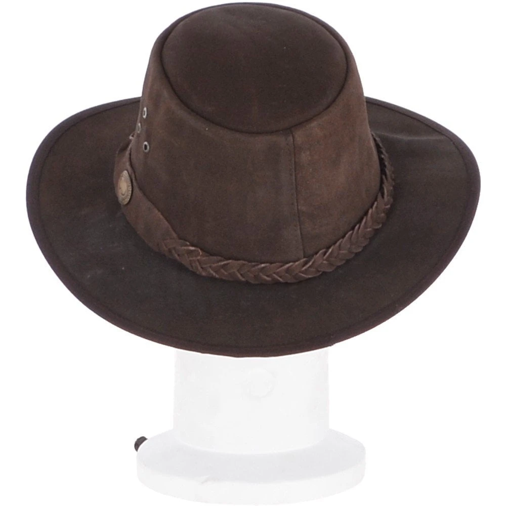 Men's Australian Hardwearing Bush Hat Brown: Dundee - Image 3