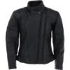 Mens Fashion Cowhide Leather Jacket Black : Giovanny