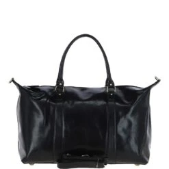 Mens Large Travel Holdall Black: Johnny