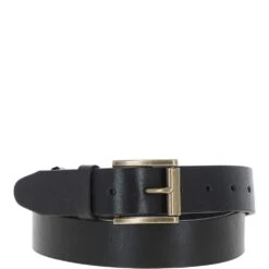 Mens Leather Belt Black: MB-109