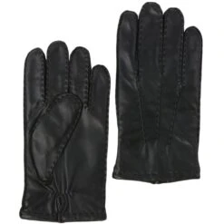 Mens Leather Gloves Black : 710