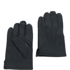 Men's Leather Gloves Black : 711 C
