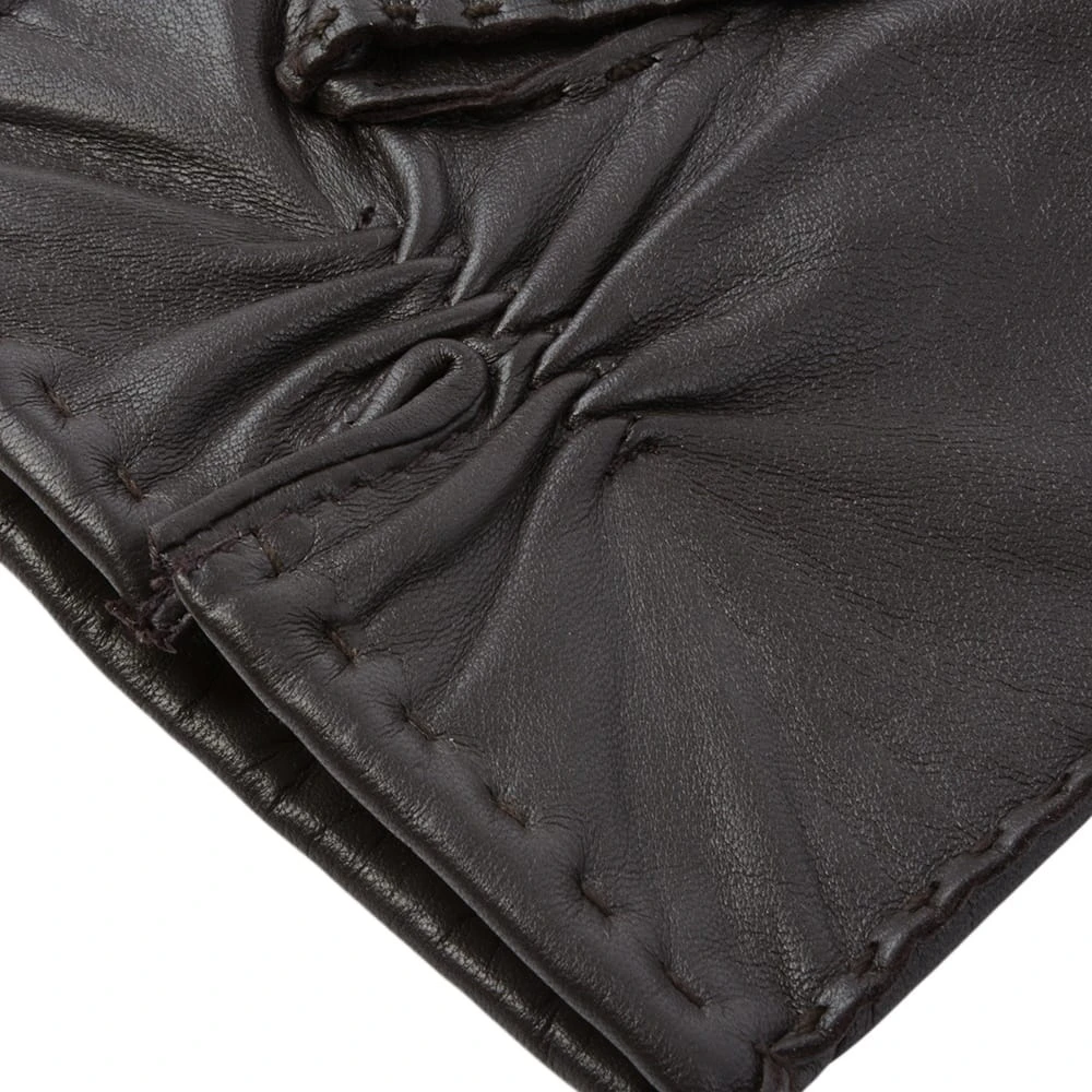 Mens Leather Gloves Brown : 710 - Image 3
