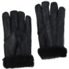 Mens Leather Sheepskin Gloves Black: DB-705
