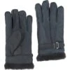 Mens Leather Sheepskin Gloves Nap Black Grey: DB-707