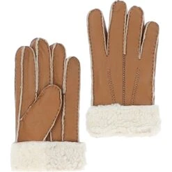 Mens Leather Sheepskin Gloves Tan: DB905