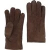 Mens Suede Sheepskin Gloves Brown: DB-407