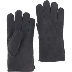 Mens Suede Sheepskin Gloves Grey: DB-407