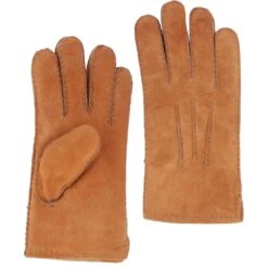 Mens Suede Sheepskin Gloves Tan: DB-407