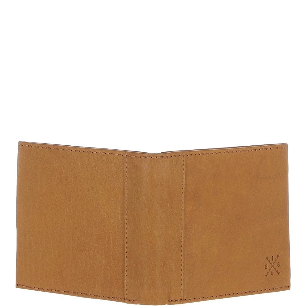 Men's Waxy Leather RFID Classic 6 Card Billfold Wallet Cognac: W-81 - Image 3