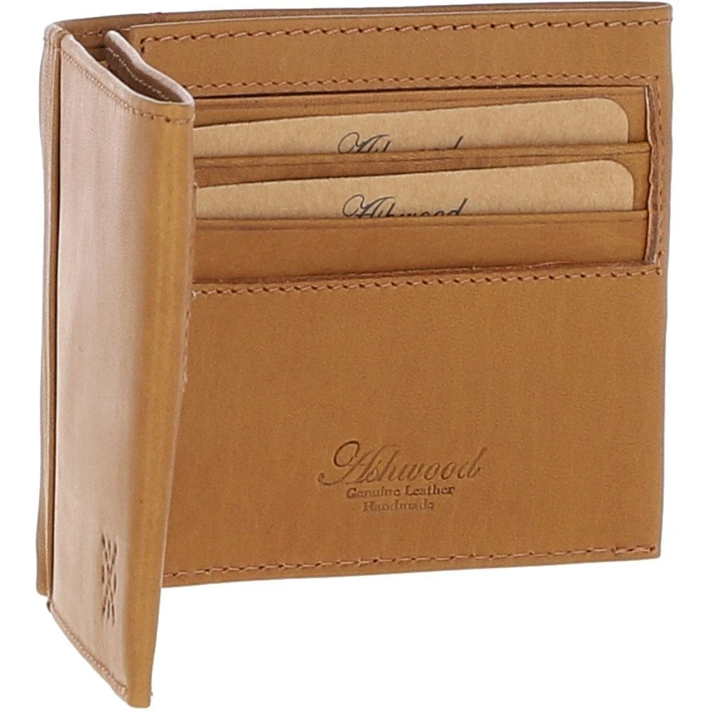 Men's Waxy Leather RFID Classic 6 Card Billfold Wallet Cognac: W-81 - Image 4