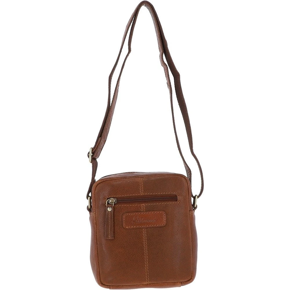 Michigan Leather Small Body Bag Cognac: M-55 - Image 3