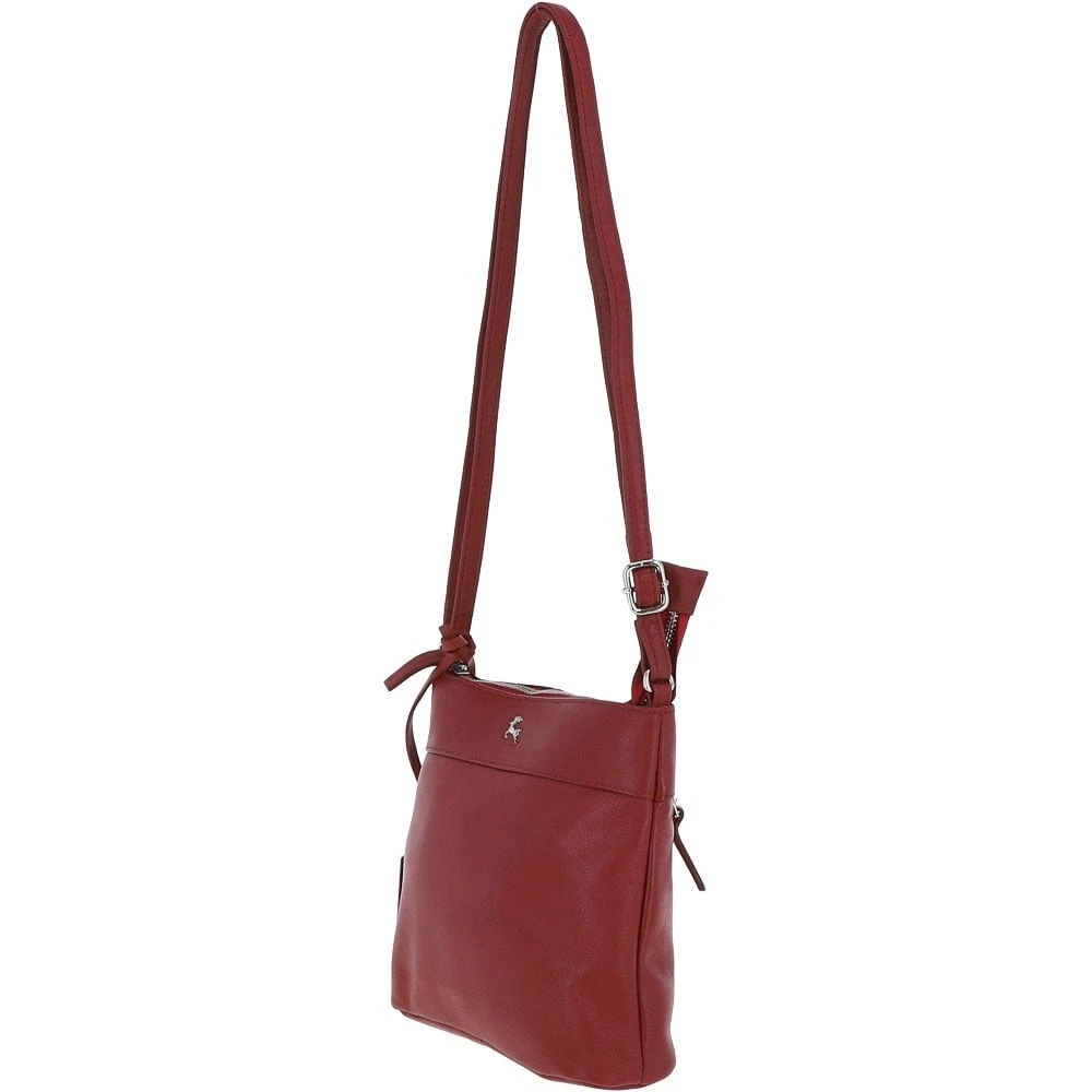 Mini Leather Shoulder Bag Red: AJ-630 - Image 2