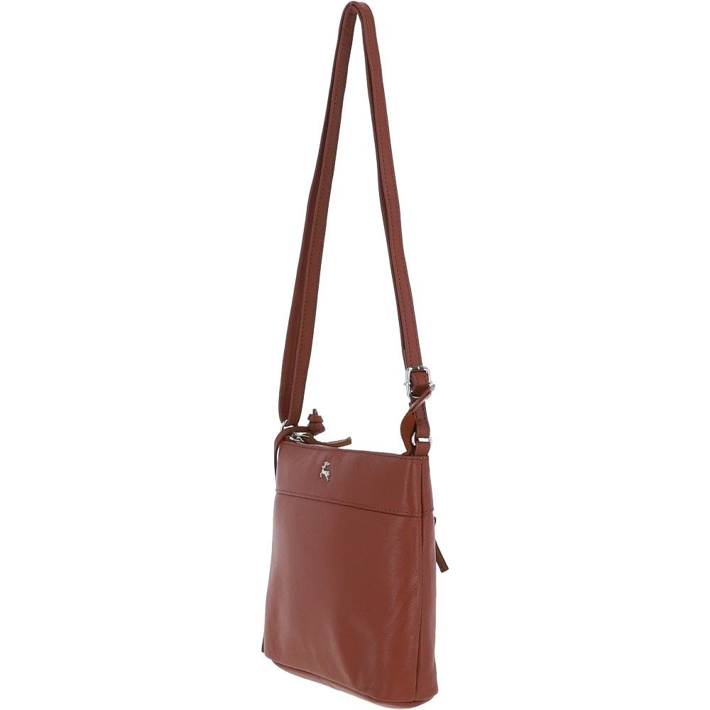 Mini Leather Shoulder Bag Tan: AJ-630 - Image 2