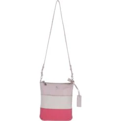 Multicoloured Zip Top Cross Body Bag Fuchsia Multi – Ela 1879