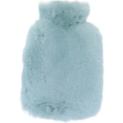 Natural Sheepskin Hot Water Bottle Cover Duck Egg: HW Bottle Cover