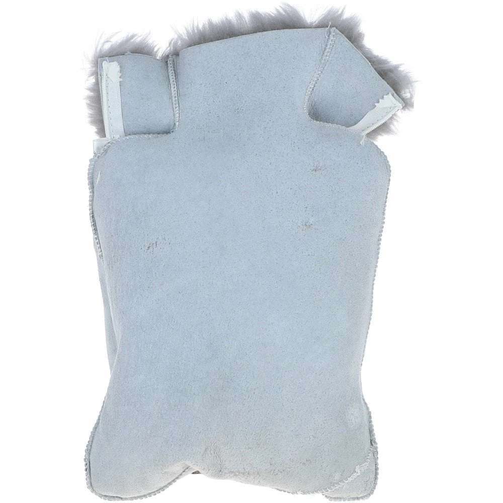 Natural Sheepskin Hot Water Bottle Cover Grey: HW Bottle Cover - Image 3