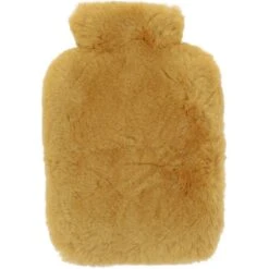 Natural Sheepskin Hot Water Bottle Cover Ochre: HW Bottle Cover