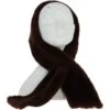 Natural Sheepskin Winter Scarf Brown : 204