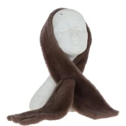 Natural Winter Sheepskin Scarf Beige : 204