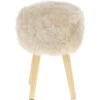 New Zealand Sheepskin Stool Lenen: NZ Stool