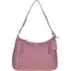 Premium Leather Shoulder Bag Dungannon: Cameo Rose