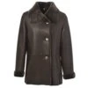Sheepskin Coat Dark-Brown : Anthea