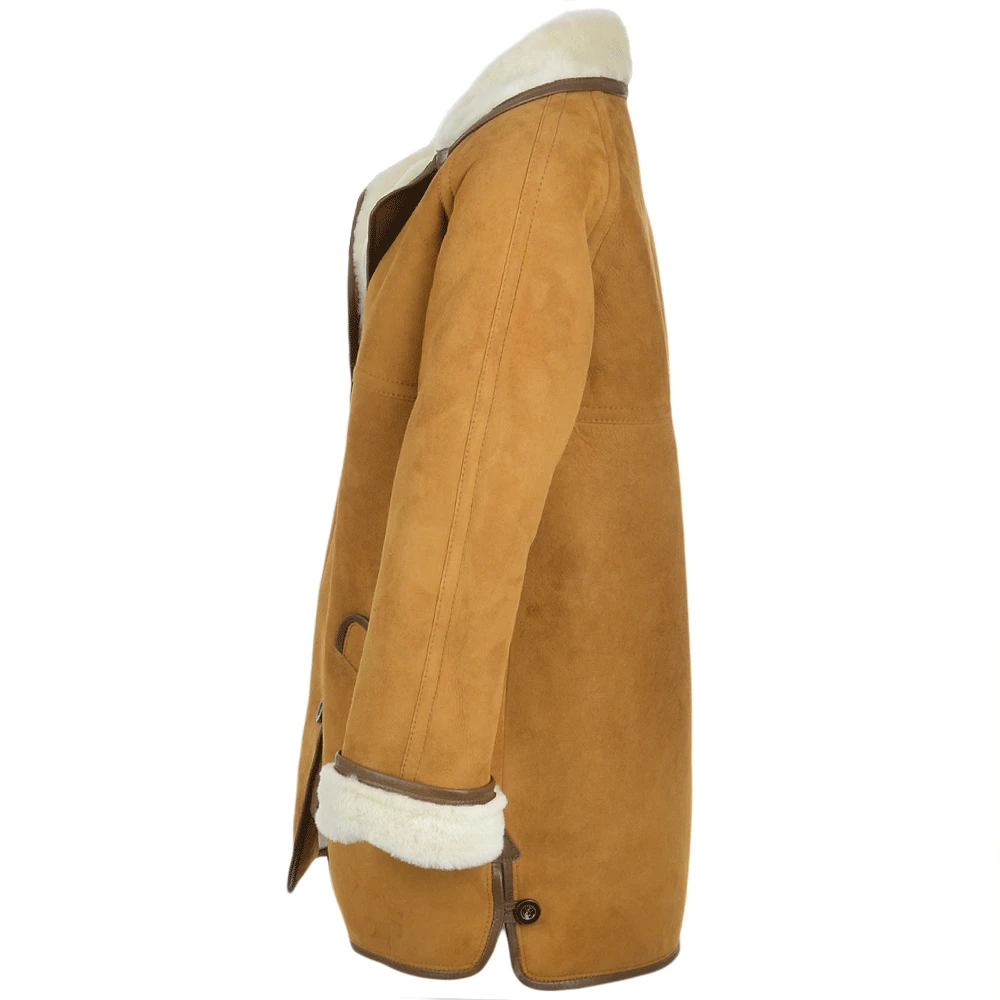 Sheepskin Coat Tan : Florence - Image 2