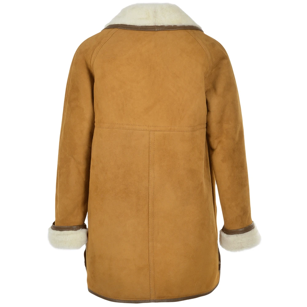 Sheepskin Coat Tan : Florence - Image 3