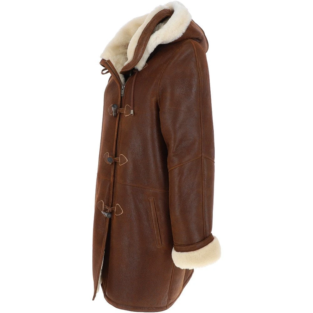 Sheepskin Coat Tan : Olivia - Image 2