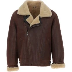Sheepskin Flying Jacket Antique Beige : Luan