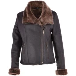 Sheepskin Jacket Brown: Imelda