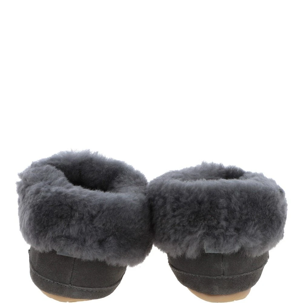 Sheepskin Slippers Grey : Ladies Booties - Image 3