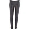Skinny Fit Leather And Lycra Leggings Black : Lilly