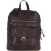 Small Vintage Leather Backpack Brandy – G25