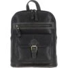 Small Vintage Leather Backpack Grey: G25