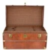 The Bridge Vintage Large Italian Vegetable Tanned Leather Trunk Brown: 0088424 01