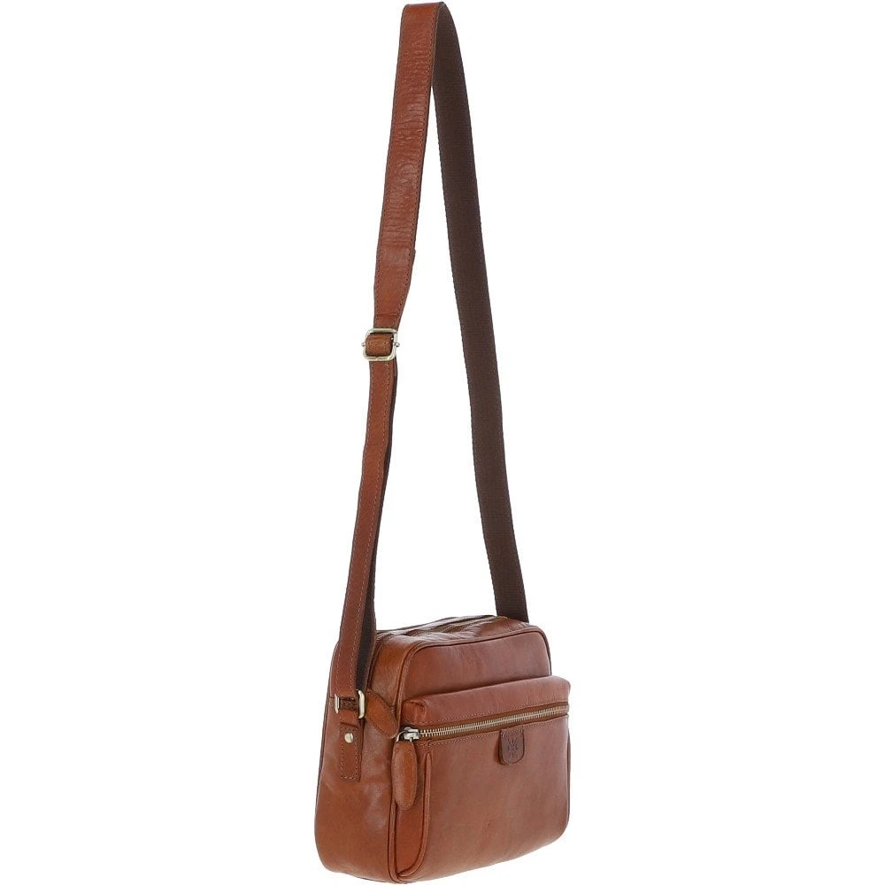 Unisex Leather Body Bag – Honey: T-72 - Image 5