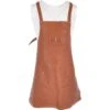 Unisex Cross Back Leather Apron Tan : Odell
